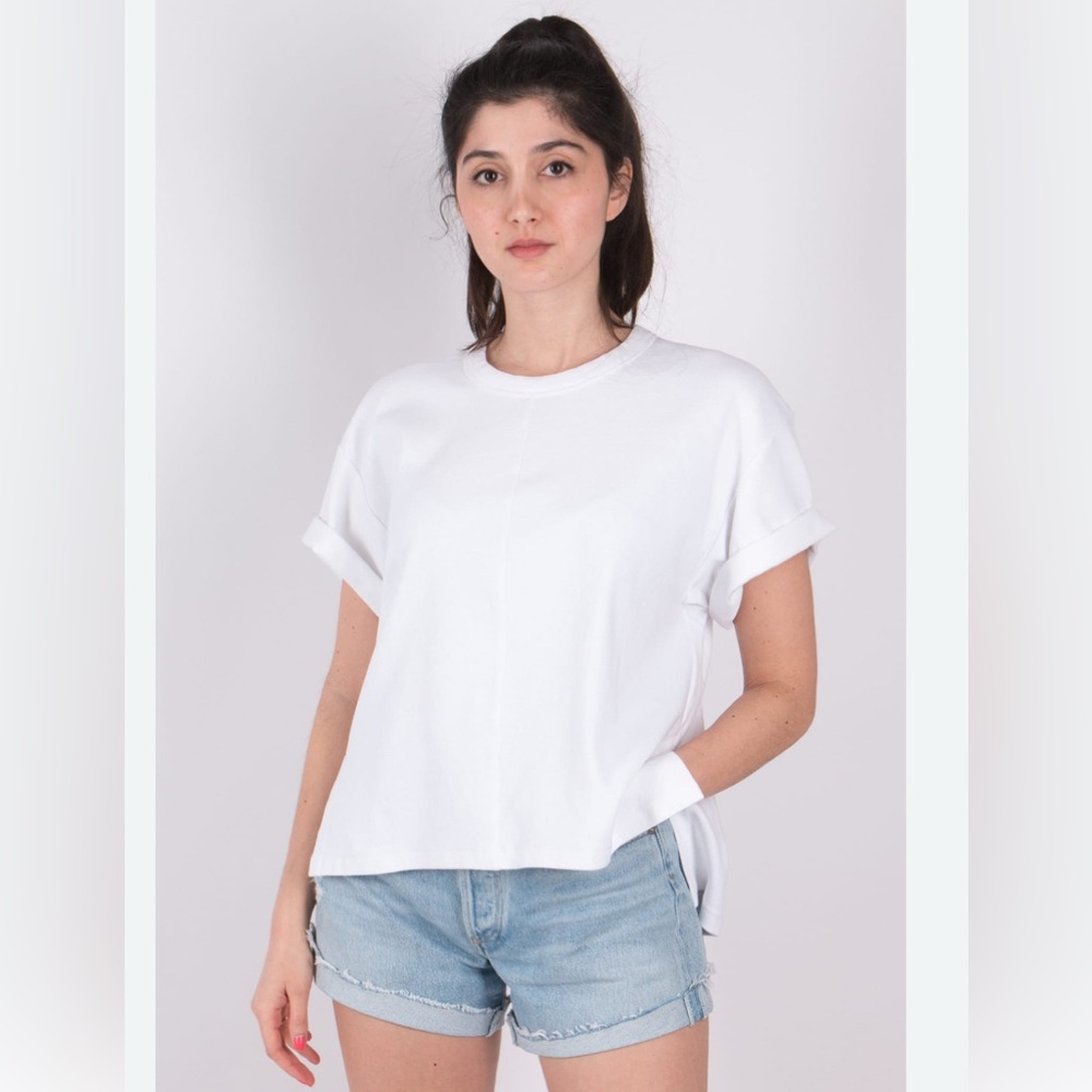 HUMANOID White Boxy Heaty Tee Organic Cotton Small Portugal